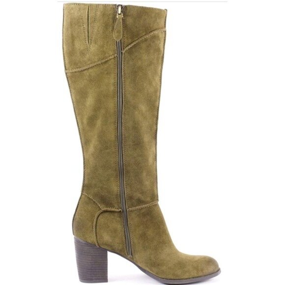 Franco Sarto Yamka Knee-High Boot, Olive Green Size 11 - Picture 1 of 10